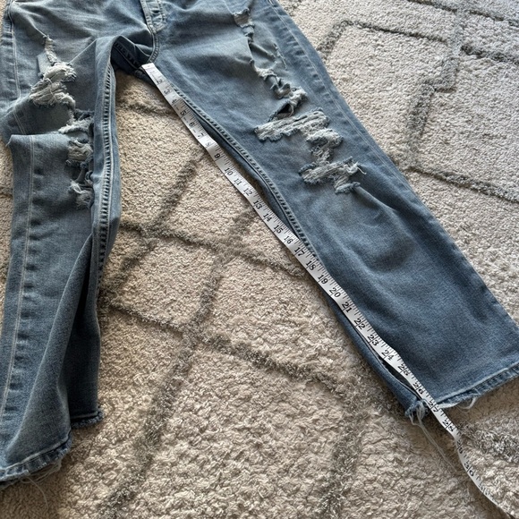 Hudson jeans Thalia straight leg button fly distressed 30 - Picture 6 of 9